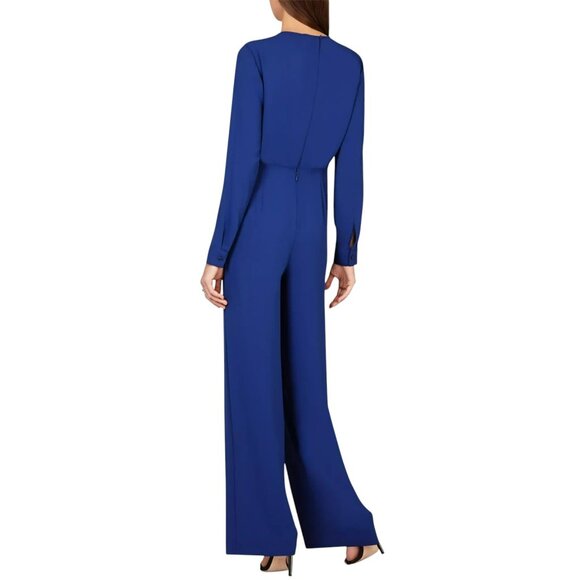 BCBGMAXAZRIA Marcee Royal Blue Wide-Leg Jumpsuit 6 - Picture 2 of 16